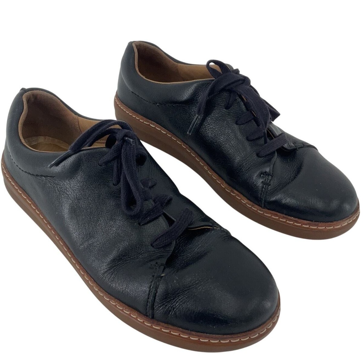 Clarks Artisan Amberlee Crest Women's Black Sneakers Preowned Size