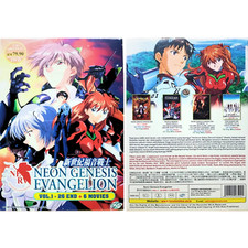 Neon Genesis Evangelion Complete TV Series 1-26 6 Movie English Dub dvd anime