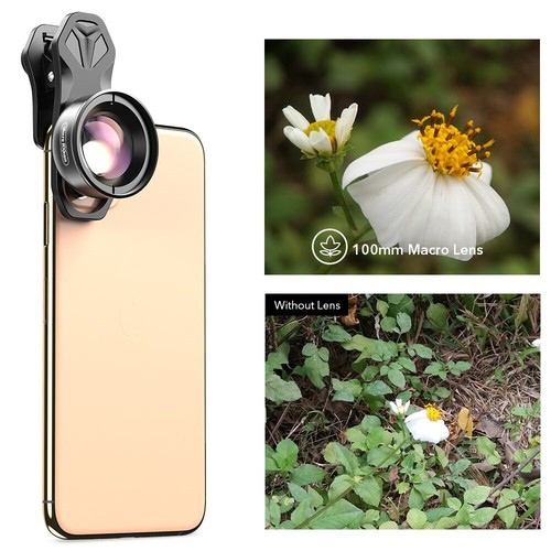 APEXEL 3Pcs 100mm Super Macro Phone Camera Lens HD 10x Macro For All Smartphones - Photo 4 sur 6