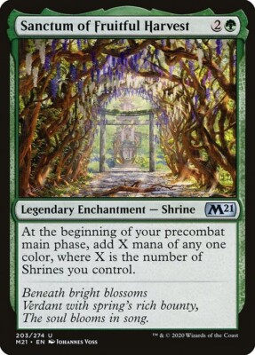 Sanctum of Fruitful Harvest 1x MtG 2021 m21 Core Edition SP/NM