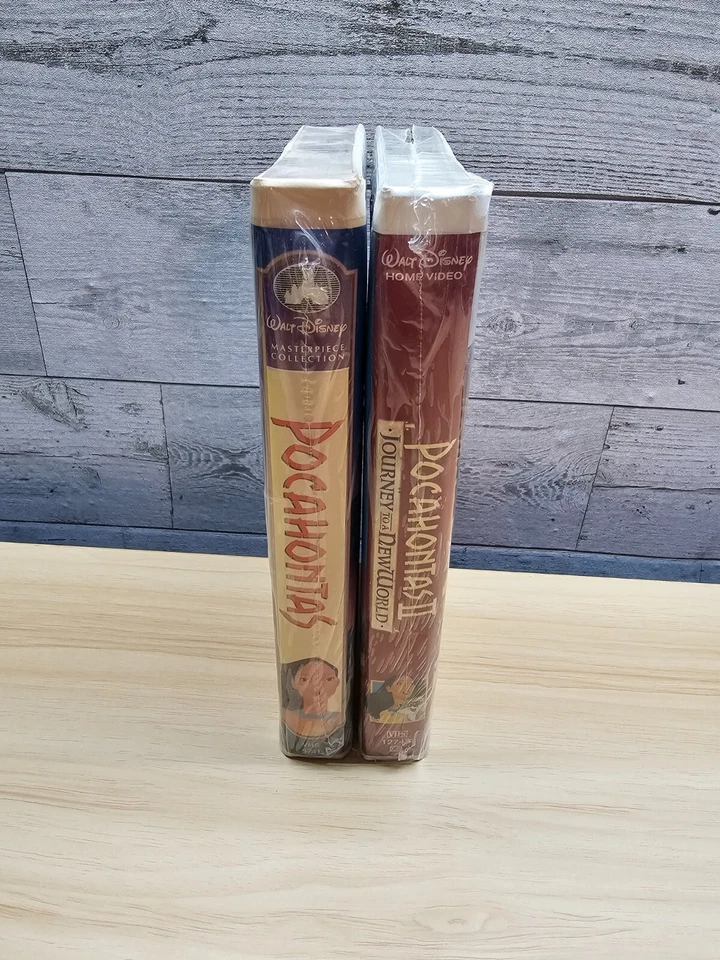 DISNEY POCAHONTAS 1 & 2 SEALED VHS TAPES - NEW - 1996 & 1998 - Image 3 of 4