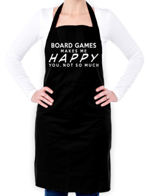 Brettspiele machen mich glücklich, du nicht so viel Unisex Schürze - Schachzeichnungen - Streber