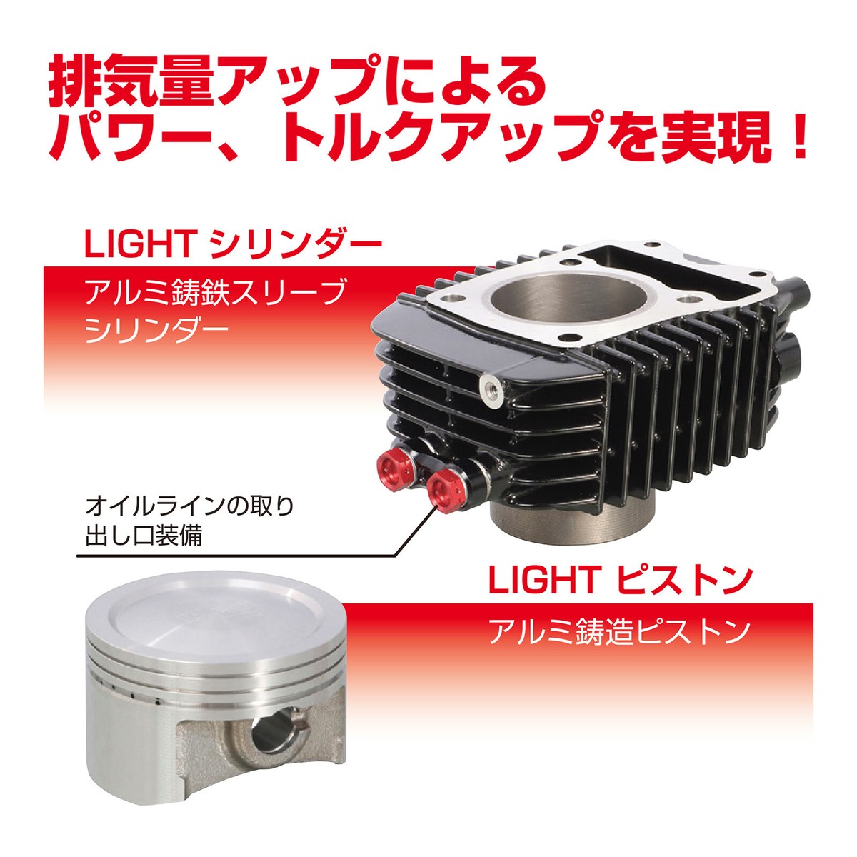 NEW! Kitaco #212-1444160 164cc light bore up kit SILVER Honda
