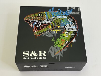 Black Works Studio S&R Robusto Graffiti Snake Cigar Box 6.25'' x 6.125'' x 2.75''