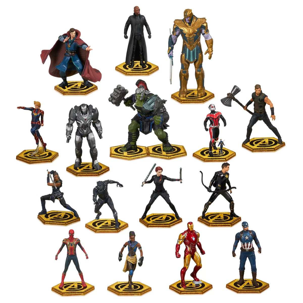 2022 Disney Store Marvel s Avengers Mega Figurine Play Set 16 pc
