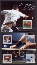 STC392 Niger 2014 MNH 2 Sheets High CV Sports Table Tennis