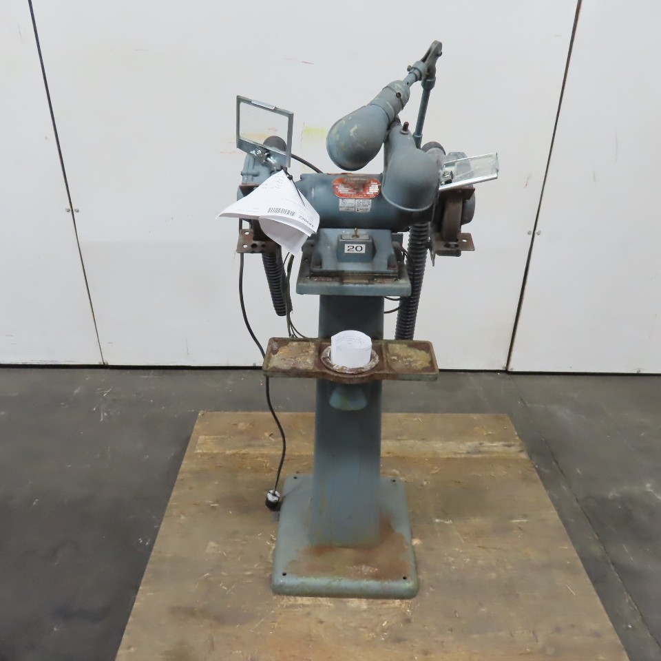 Dayton 2Z341-D Dual Pedestal Bench Grinder 1/2HP 7