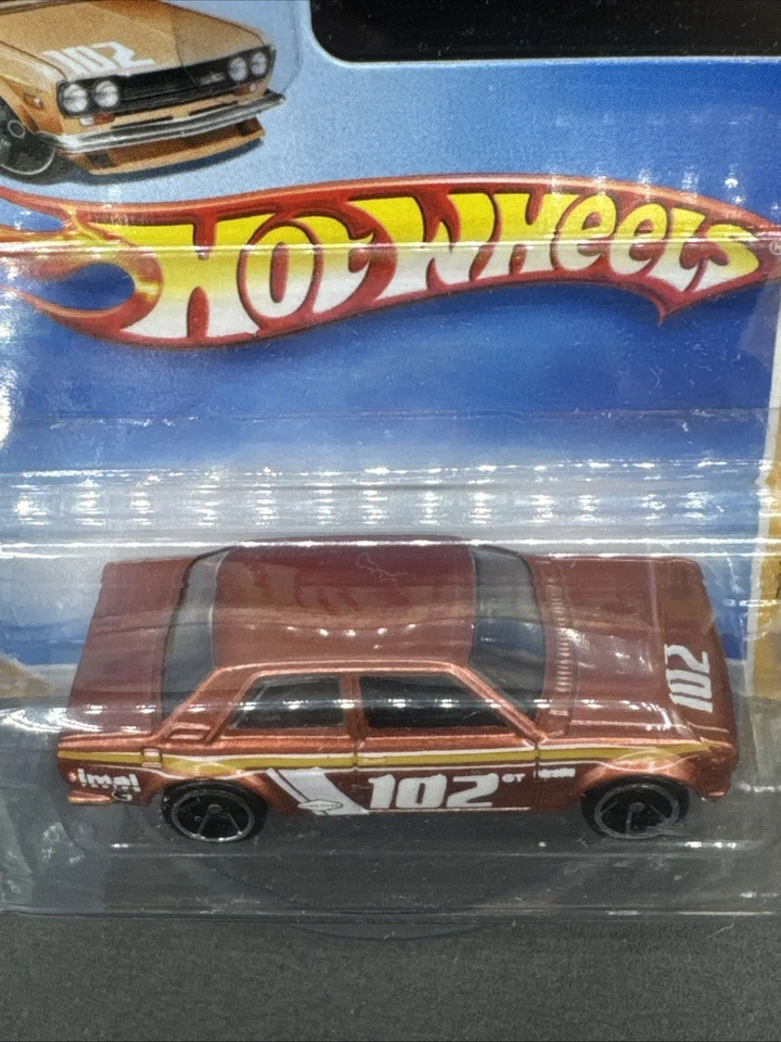 2009 Hot Wheels ULTRA RARE COPPER DATSUN BLUEBIRD 510 Short Card HW Premiere JDM - Image 3 of 4