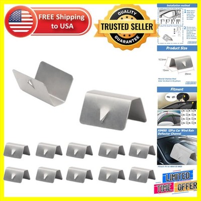 12Pcs Wind and Rain Deflector Clips - Secure Stainless Steel Fit for HEKO G3