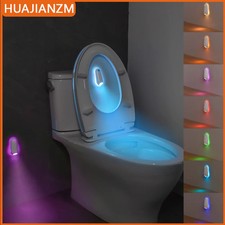 1Pcs 7 Color LED Toilet Night Light Motion Activated Sensor Bathroom Bowl Seat