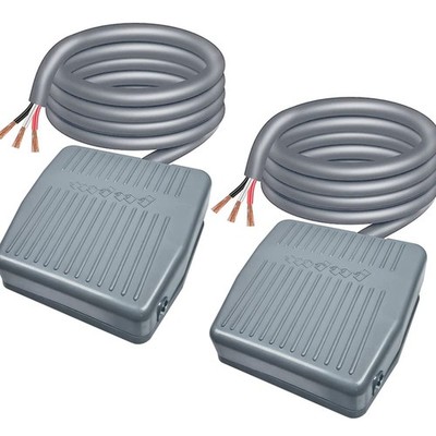 Gebildet 2pcs AC 110V 5A SPDT NO NC Pedal Switch,Momentary Foot Grey 