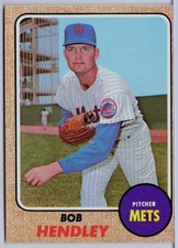 1968 Topps #345 Bob Hendley in EX Condition Mets