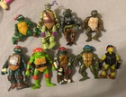 TMNT action figures lot Vintage And More Modern Crazy Variety Lot Of 9 Toys