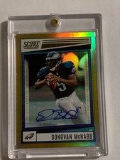 DONAVAN MCNABB • 2022 SCORE • GOLD ZONE • AUTOGRAPH • #550 • Eagles 🏈#50/50