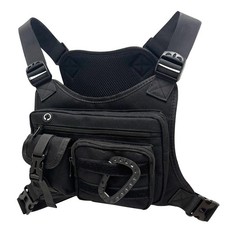 Tactical Chest Bag for Men Women Outdoor Sports Running Cycling EDC Black
