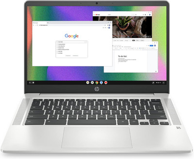 HP Chromebook 14 Laptop, Intel Celeron N4120, 4 GB RAM, 64 GB Emmc, 14'' HD Displ