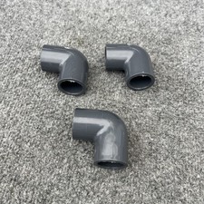 Lot of 3 - Charlotte 806-007 3/4" PVC SCH 80 90 Elbow Fitting New Other