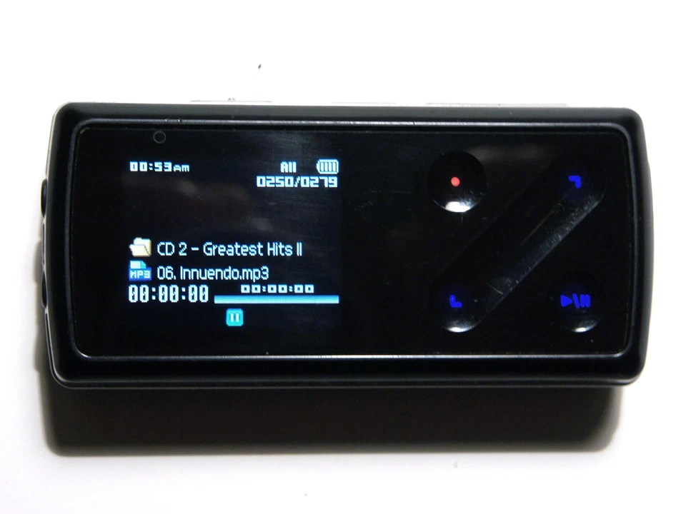 Reproductor MP3 portátil Cowon iAudio 7 de 4 GB. Parcialmente funcional. Leer descripción. Foto 3 de 4