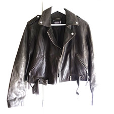 BEAUTIFUL WOMANS MINT VELVET SOFT  LEATHER BIKERS JACKET  L