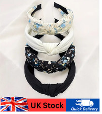 4pcs Wide Soft Headband Women Girls Satin Alice Band Hair Bands Boho Twist bands