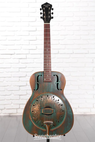 Recording King Swamp Dog Style-O Resonator - Distressed Vintage Green