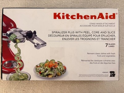 KitchenAid Attachment Spiralizer With Peel Core Slice KSM2APC Plus Blades