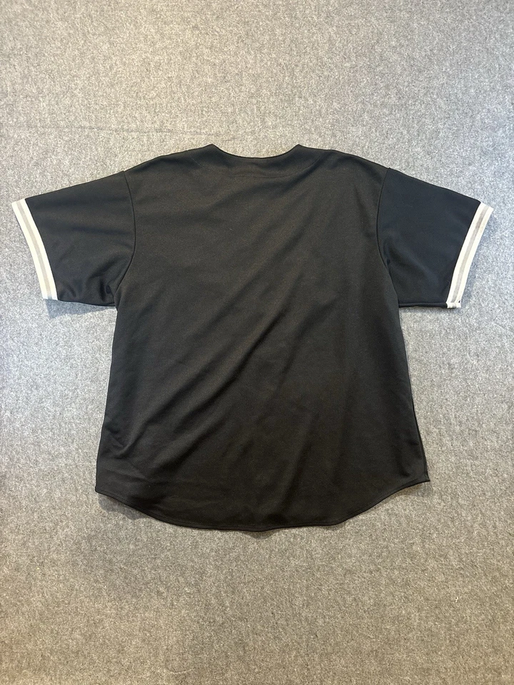 Винтажная бейсбольная футболка Majestic Georgetown Hoyas 90-е черная мужская размер 2XL - Изображение 4 из 4