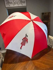 Beefeater Gin Vintage Red And White Umbrella