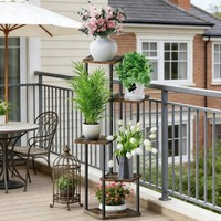 Neu Metall BlumenstäNder Blumentreppe Pflanzen Regal Blumenregal Garten Balkon