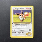 Pokemon Card 1st Edition Gym Challenge Lt. Surge's Eevee 51/132 WOTC NM!