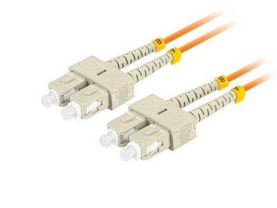 Lanberg MM SC/UPC-SC/UPC Duplex 3,0 mm OM2 50/125 LSZH 2 m oranges Glasfaser-Pat