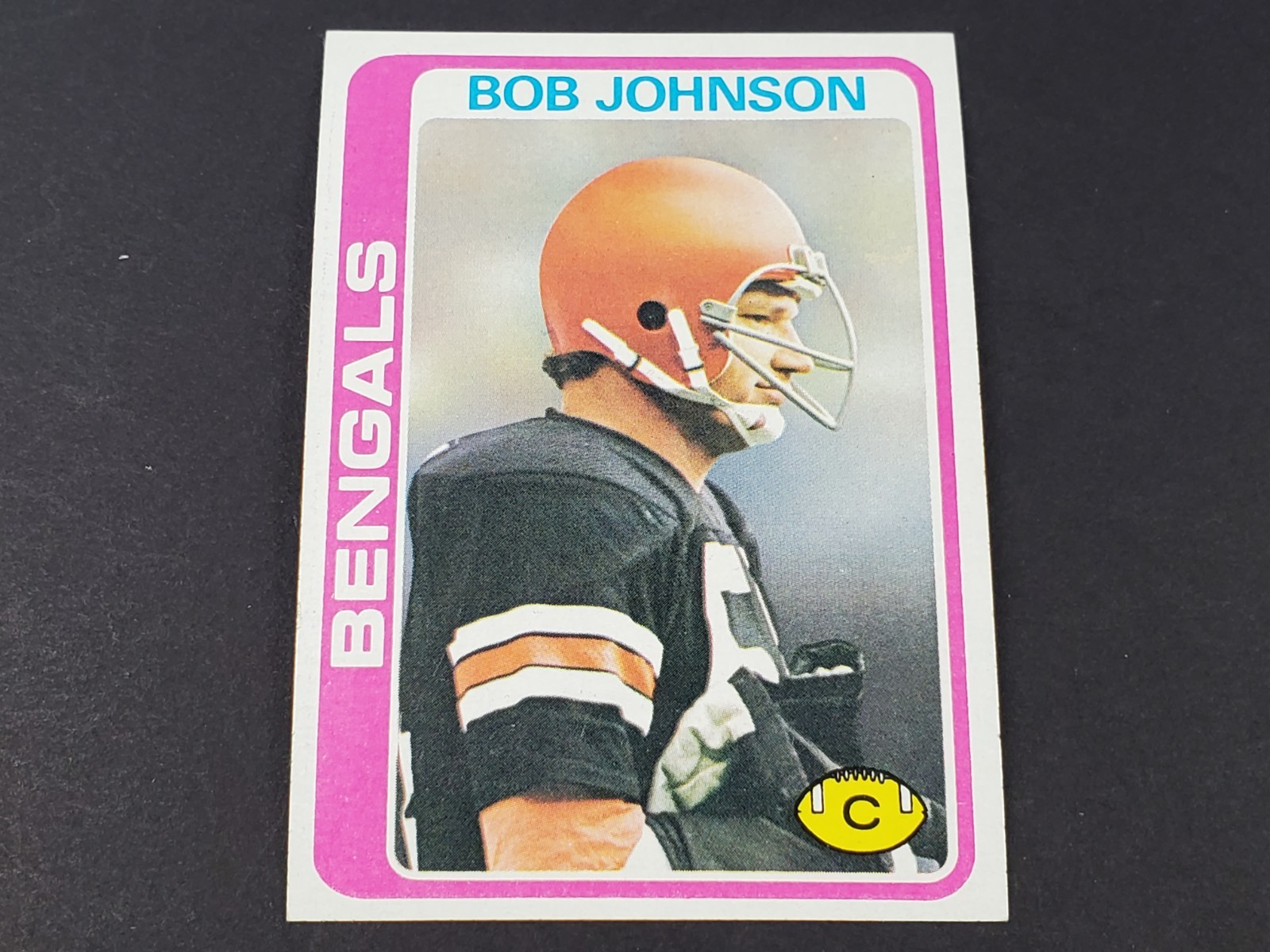 1978 TOPPS FOOTBALL #034 BOB JOHNSON HIGH GRADE NR MINT + BEAUTIFUL