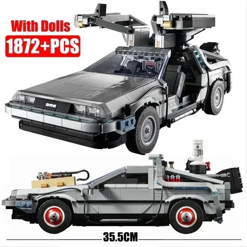 Mattoncini Compatibili LEGO Ritorno al Futuro Auto Delorean Time Machine 35 Cm - Imagen 2 de 4