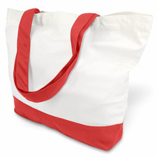 1-Pack Super Strong Large 12oz Cotton Canvas Tote Bag, Reusable Grocery Shopping