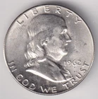 1962 D BEN FRANKLIN HALF DOLLAR 90% SILVER DENVER .50¢ UNITED STATES USA