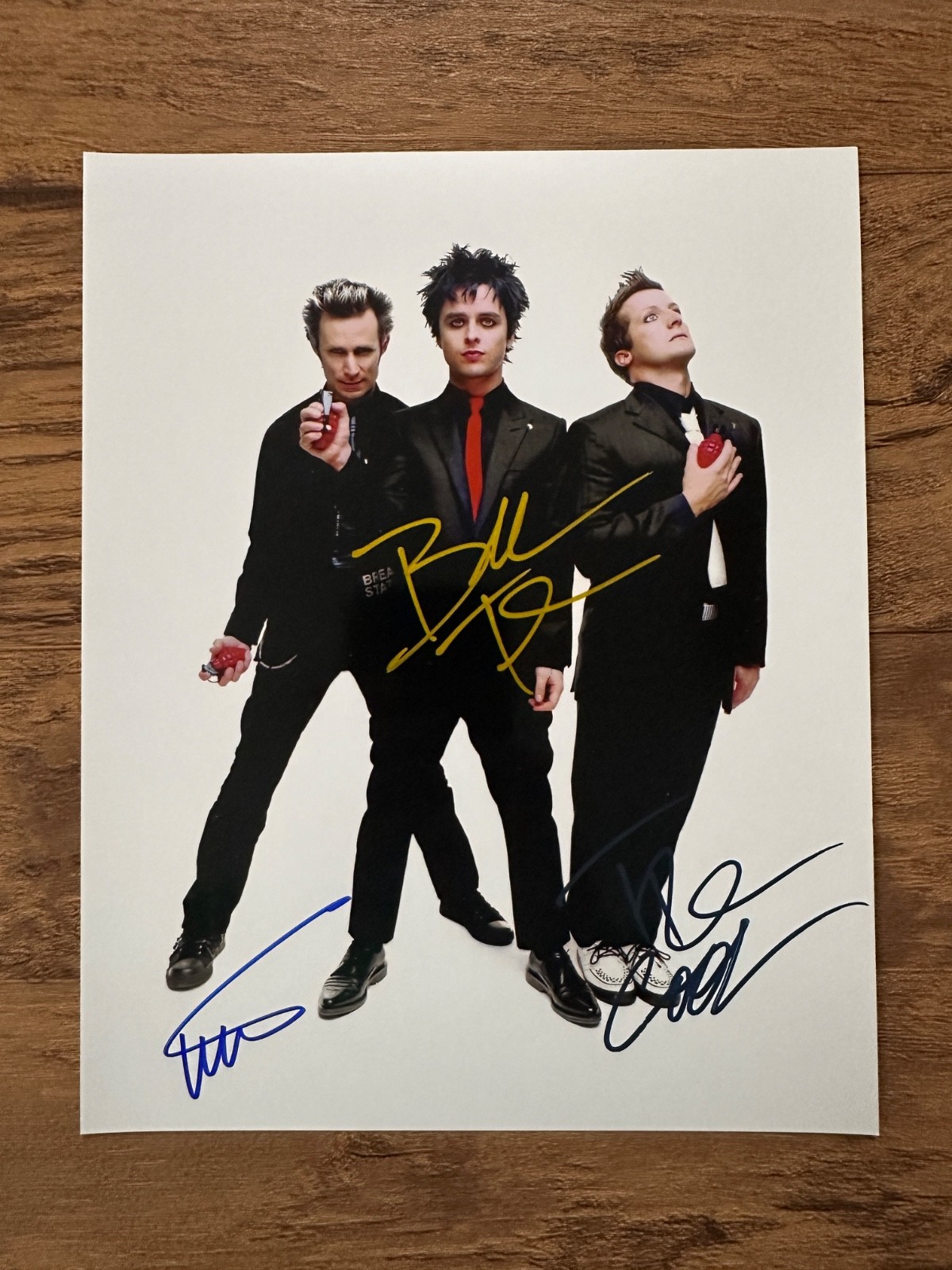 Green Day  – Signed 8×10 Movie Photo