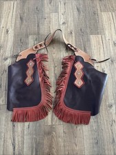 Rodeo Western Leather Cowboy Chaps