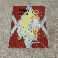 VTG Original Peggy Paper Doll Book #1552 Saalfield MCM 1950s Uncut Ephemera 1951