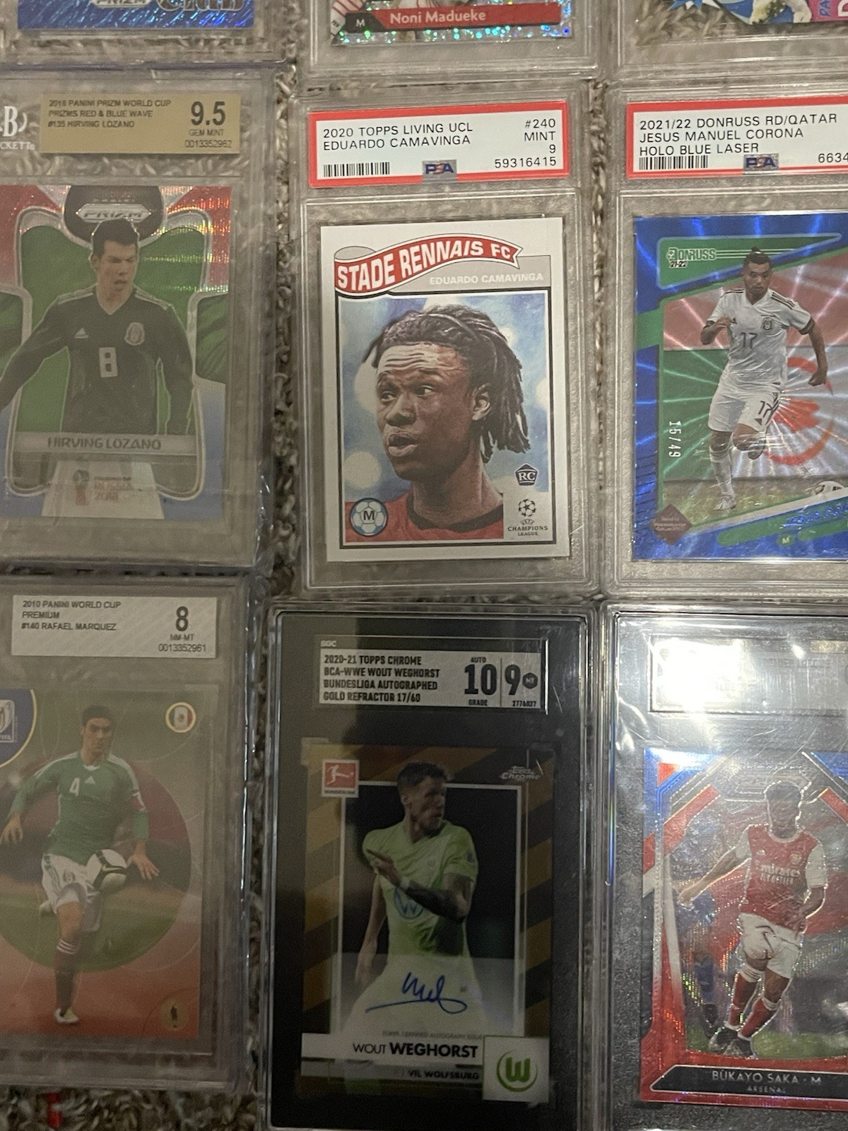 HUGE Soccer Card Lot PSA BGS SGC Autos RC Patch Rookie Numbered Messi Ronaldo view 8