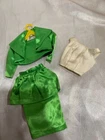 VINTAGE BARBIE DOLL #1612 Mattel Barbie Theatre Date  Green Satin Outfit No Hat