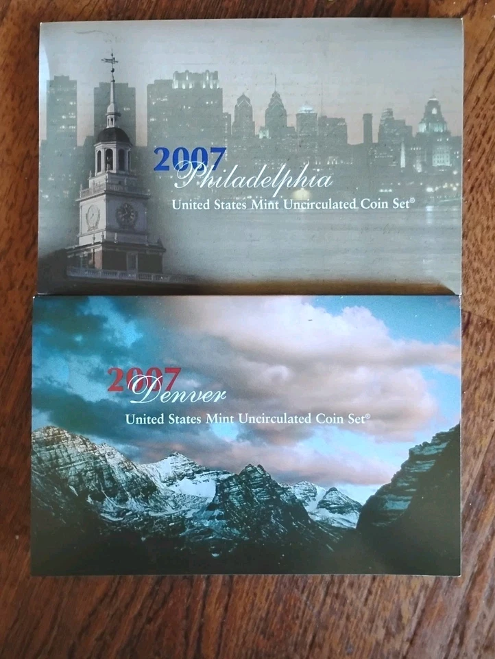 2007 Uncirculated Coin Set U.S Mint COA, 10 Presidents Dollars, Liberty,28 PCs. - Image 2 of 4