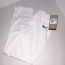 Nike Kids Baseball Pants White Medium HQ7400-100 Unisex Size M