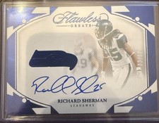 2024-25 Richard Sherman Panini Flawless Greats Auto  03/10 G-RSN