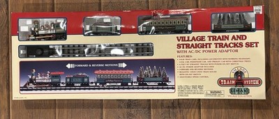Lemax Christmas Village Train & Straight Track Set 84200 Holiday