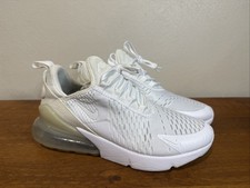 Nike Air Max 270 White Mesh Lace-Up Sneaker US 7Y/W 8.5 Sty 943345-103
