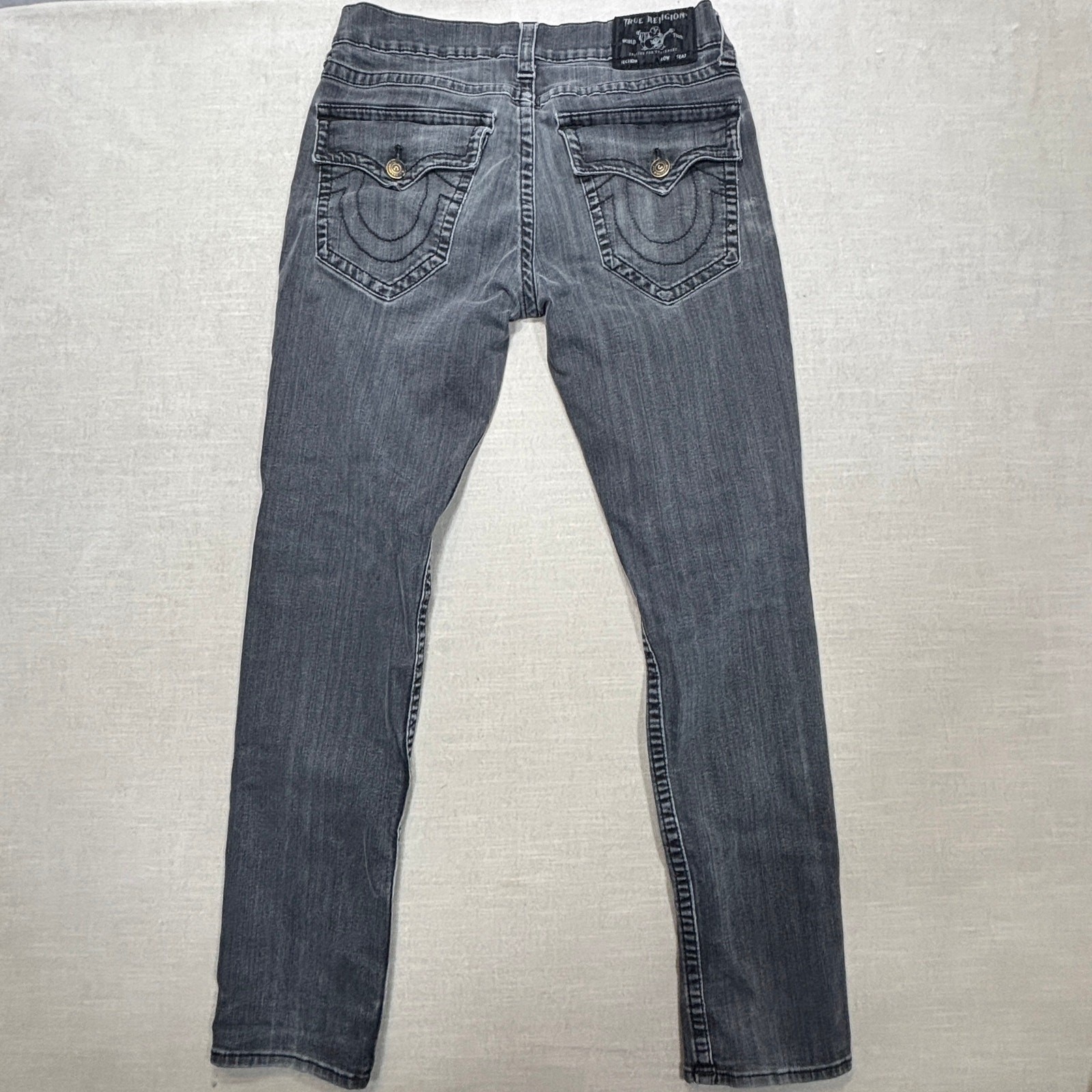 True Religion Rocco Jeans Men's 34x30 Distressed Relaxed Skinny Denim thumbnail 2