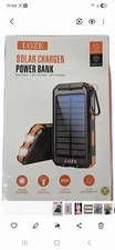 Solar phone Charger Power Bank Led Flashlight Compass Type C Charger Waterproof