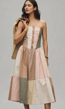 NWT Anthropologie  Maeve Patchwork Dress Size MP