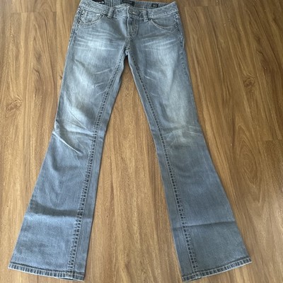MEK Denim By buckle Gray Jeans Size 28/34 Sardinia Bootcut Stretch Cool Pockets