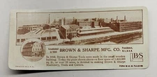 BROWN & SHARPE Providence R.I. MACHINIST TOOL Measuring GAUGE decimal of an inch